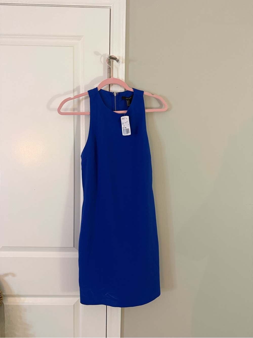 Forever 21 Cobalt Blue Sleeveless Shift Dress